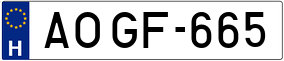 Trailer License Plate